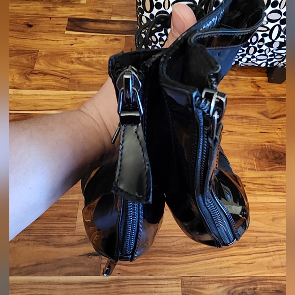 Pointed Toe Party Bootie High Heel Shoes Womens Zip Strappy Ankle Boots Size 9 - Picture 9 of 16